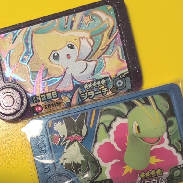 ポケモンフレンダ スーパートレジャー【未使用品 キズあります。】ジラーチ、トレジャー【未使用品】メガニウム、