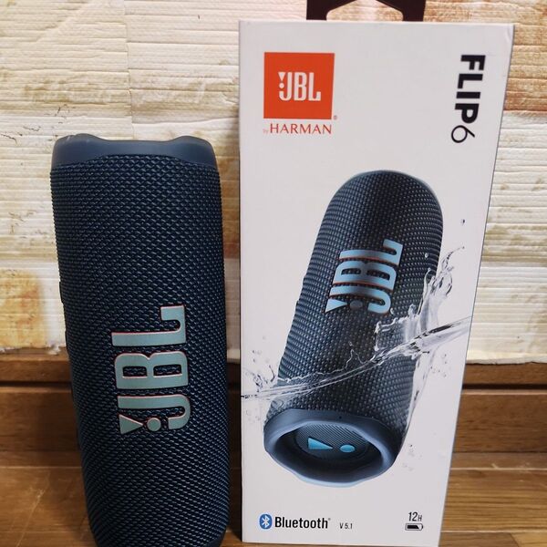 JBL Flip6 ポータブルBluetoothスピーカー ネイビー