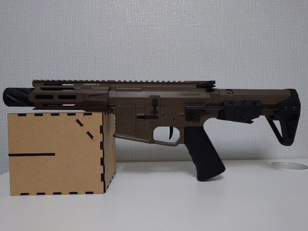KRYTAC TRIDENT MK2 PDW-M タンカラー クロスボーンエアソフトカスタム gate Aster サマコバ組込済