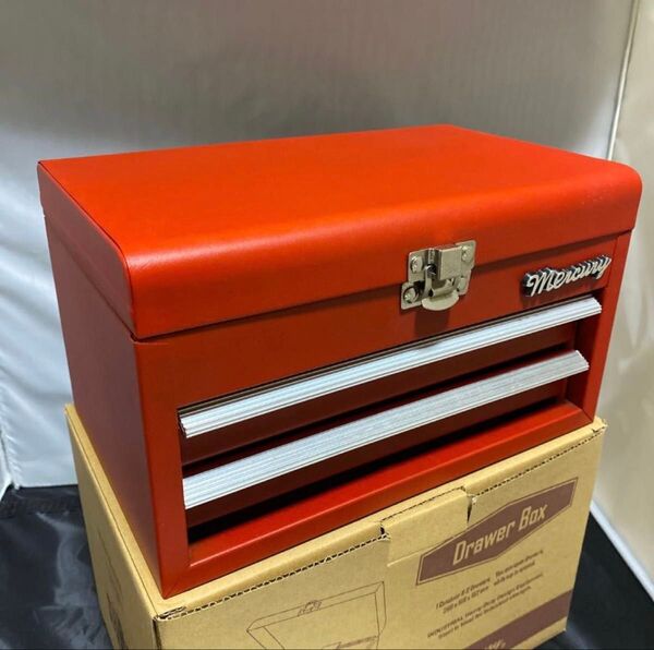 マーキュリー ドロワーボックス レッド 赤 ミニ工具箱 小物入れ レターボックス