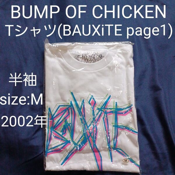 BUMP OF CHICKEN ライブ Tシャツ BAUXiTE page1 未使用 (Mサイズ・ホワイト色・半袖)2002年