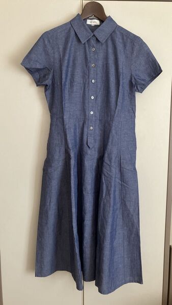☆美品 SCAPA スキャパ ワンピース コットン リネン ペチコート付き