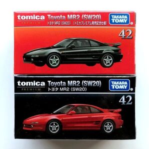 新品未開封 トミカプレミアム 2台セット トヨタ TOYOTA MR2 SW20 発売記念仕様 42 tomica PREMIUM