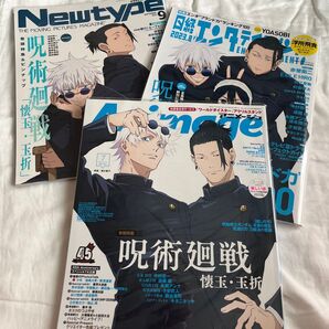 Animage アニメージュ 日経エンタテイメント 月刊ニュータイプ 呪術廻戦 懐玉玉折 五条悟 夏油傑