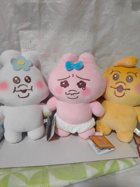 【ましゅもっち ぬいぐるみ】おぱんちゅうさぎ & んぽちゃむ 計3体