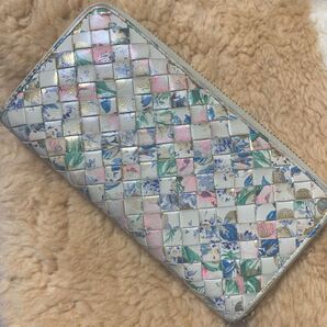 イントレチャート ロングウォレット マルチカラー ツモリチサト 長財布 革