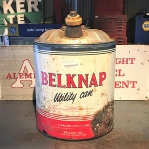 【アメリカ ヴィンテージ】BELKNAP オイル缶 当時物 