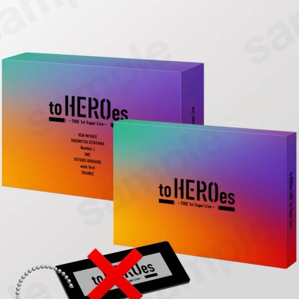 to HEROes TOBE 1st Super Live 初回生産限定盤、通常盤三宅健 北山宏光Number_i IMP.