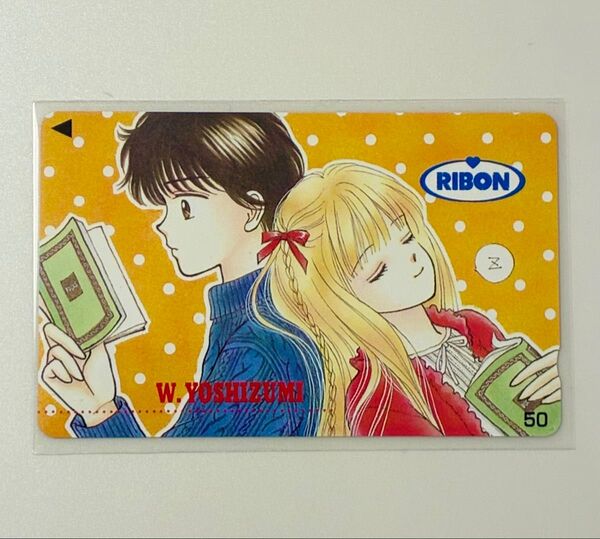 【未使用】リボン ハンサムな彼女 吉住渉 テレホンカード50
