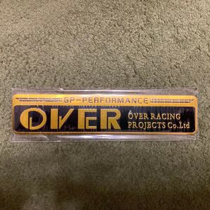 OVER RACING オーバーレーシング 耐熱アルミステッカー オーバーレーシング OVER RACING アルミステッカー