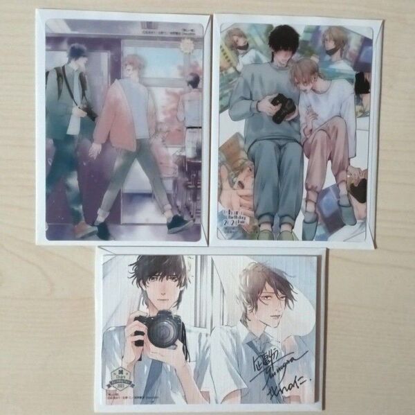 Chara バースデーフェア「美しい彼」(凪良ゆう/北野仁)2023・スタンドキャンバス2024/2025 ・クリアイラストカード