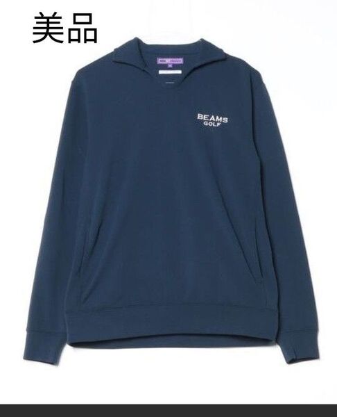 ビームスゴルフ ネイビー 長袖シャツ M