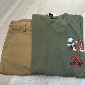 チノパンツ ベージュ coen レディース メンズ 古着 ワーナーブラザーズ Tシャツ オーバーサイズ まとめ売り セット売り