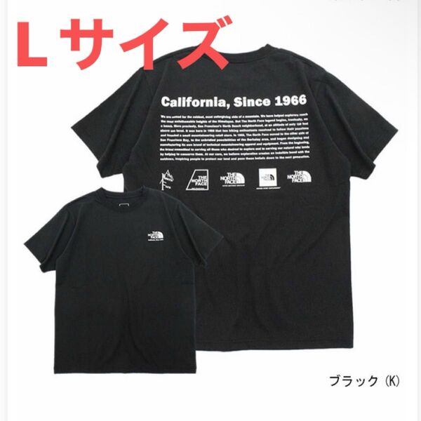 THE NORTH FACE 半袖Tシャツ ヒストリカル ロゴTシャツ NT32407 黒 メンズ Lサイズ