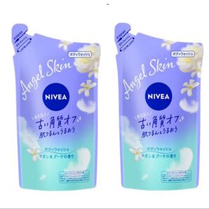 花王 kao ニベア エンジェルスキン ボディウォッシュ サボン&ブーケの香り 詰め替え 360ml × 2