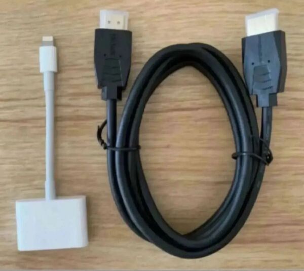 【純正】Lightning -Digital AVアダプタ A1438 アップルApple HDMIケーブル(新品)付き