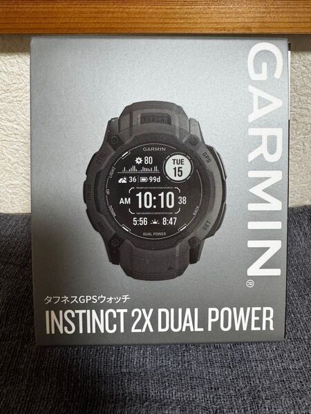 GARMIN INSTINCT 2X DUAL POWER タフネスGPSウォッチ graphite