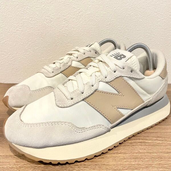 NEW BALANCE ニューバランス MS237CJ ベージュ レディース ローカットスニーカー カジュアル 25cm