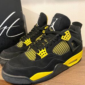 NIKE AIR JORDAN 4 RETRO Thunder ナイキ エア ジョーダン 4 レトロ サンダー ブラックイエロー