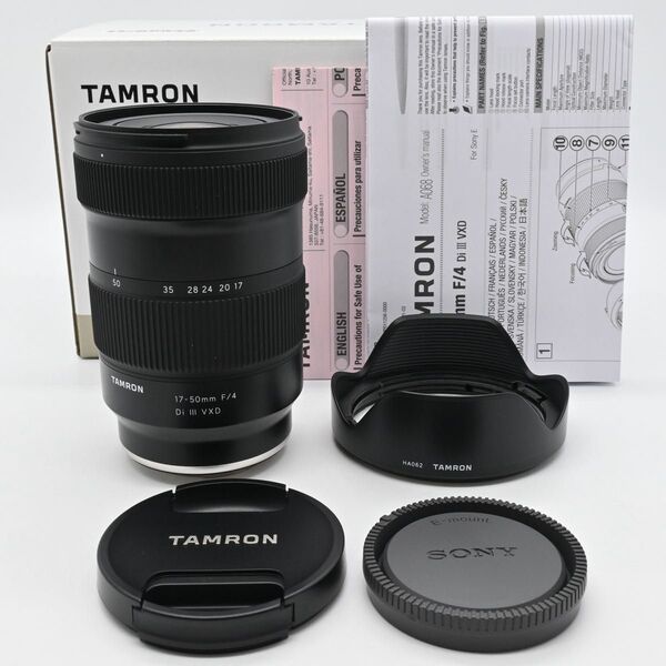 ★極上品★TAMRON 17-50mm F4 Di III VXD Model A068S ソニーE用