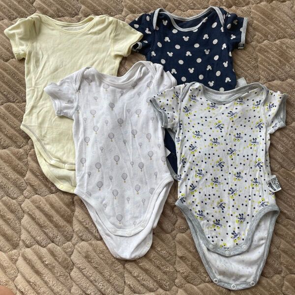 UNIQLO Baby 肌着 ロンパース 夏 半袖 70センチ 新生児 赤ちゃん 出産準備 ユニクロ ベビー 綿100 保育園