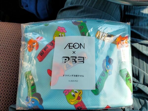 イオン × PEZ ナツパンダ 冷感タオル AEON×PEZタオル ノベルティ夏 パンダ ブラックパンダ 夏祭り 2025 限定