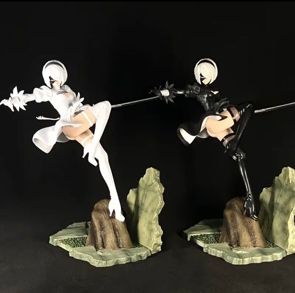 NieR:Automata 2B ニーア オートマタ2B ヨルハ二号B型 白黒 2体セット【セクシーフィギュア】