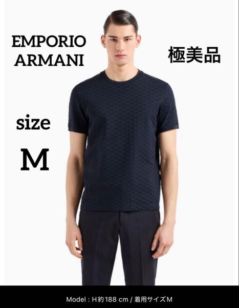 極美品 EMPORIO ARMANI エンポリオアルマーニ 半袖 Tシャツ M