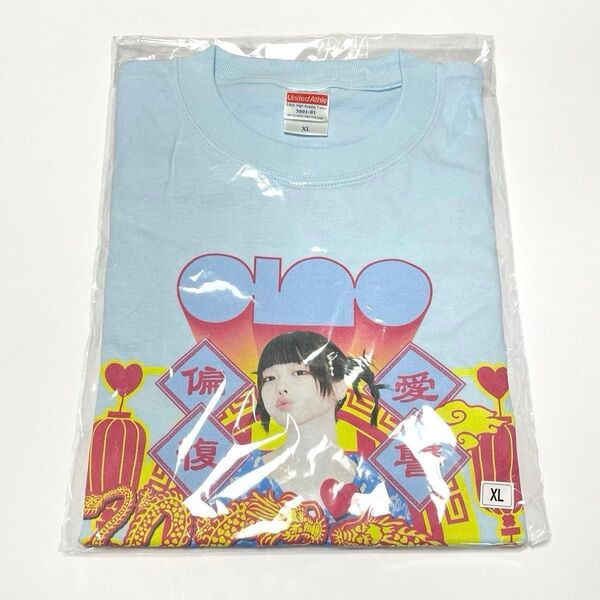 ツアー限定☆新品XL☆あのano 1st TOURトキメキ偏愛復讐ツアーTシャツ ゆるめるモ!水色 あのちゃんTEEちゅ、多様性。