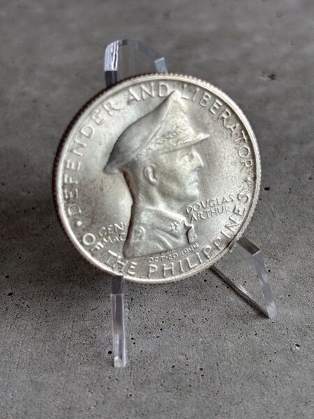 【ダグラス・マッカーサー司令官】★フィリピン解放★ 1947年 フィリピン共和国 1ペソ銀貨