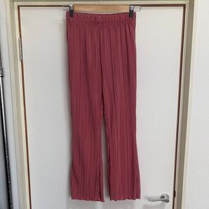 しまむら rafraf プリーツパンツ ピンク LPサイズ【新品タグ付き】