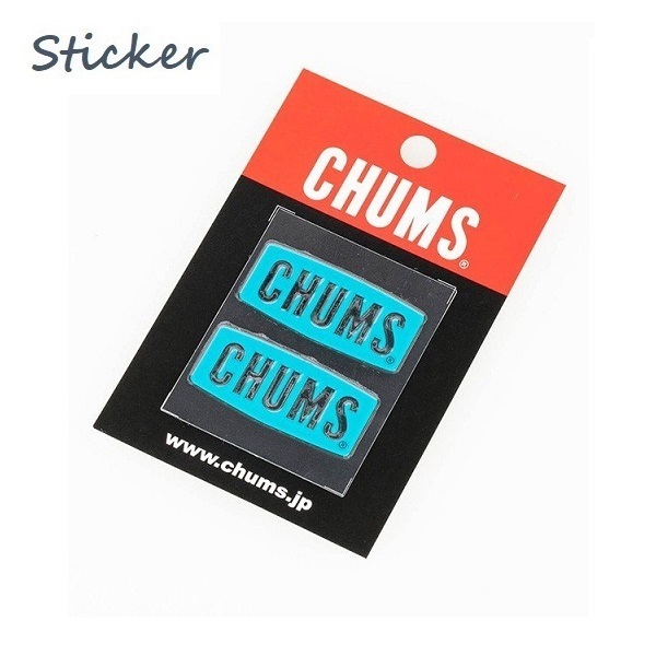 Sticker Chums Logo Emboss Teal CH62-1125 新品 ステッカー