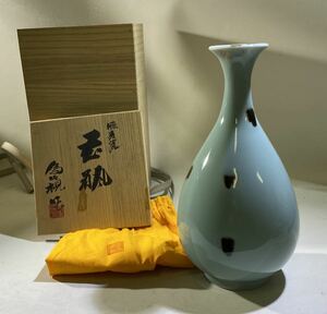  Matsumoto поэтому .. произведение селадон ваза вместе ткань вместе коробка запад .