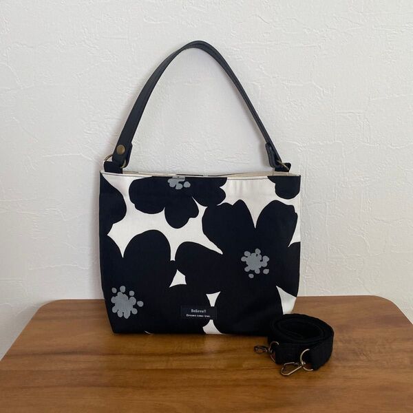 ショルダーバッグ ハンドメイド 花柄