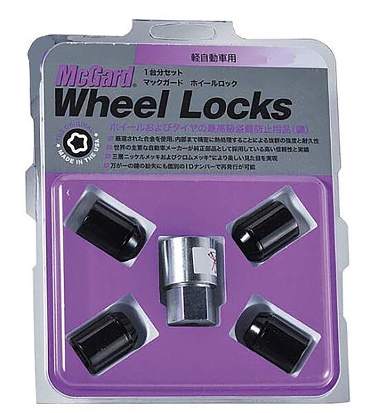 【送料込み】軽自動車 McGard マックガード製ロックナット M12×P1.5 21HEX テーパー座/袋ナット 車輌1台分