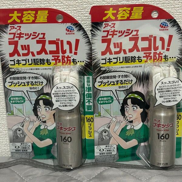 アース製薬 ゴキッシュ スッ、スゴい! スプレー 160プッシュ×2個セット