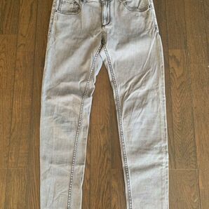 美品 イタリア製 三喜タグ付き国内正規 ハイドロゲン ストレッチジーンズ ストレッチデニム スキニージーンズ 良品 ライトグレー