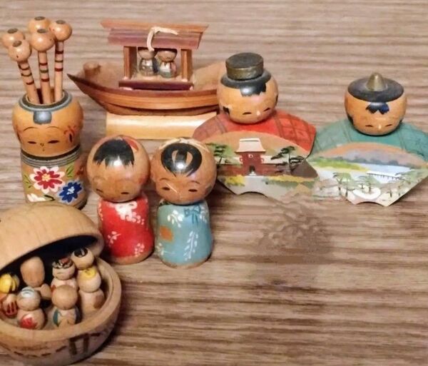 ミニ こけし レトロ おまとめセット