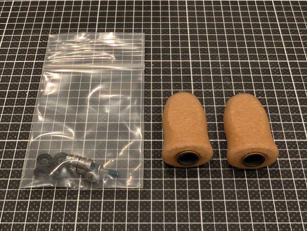 未使用品 ダイワ Iシェイプハンドルノブ Sサイズ 2個セット 圧縮コルクノブ セルテート ルビアス スティーズ イグジスト