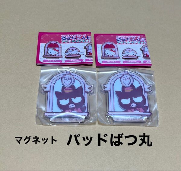 サンリオキャラクターズ 窓からこんにちは! アクリルマグネット バッドばつ丸 【新品未開封】