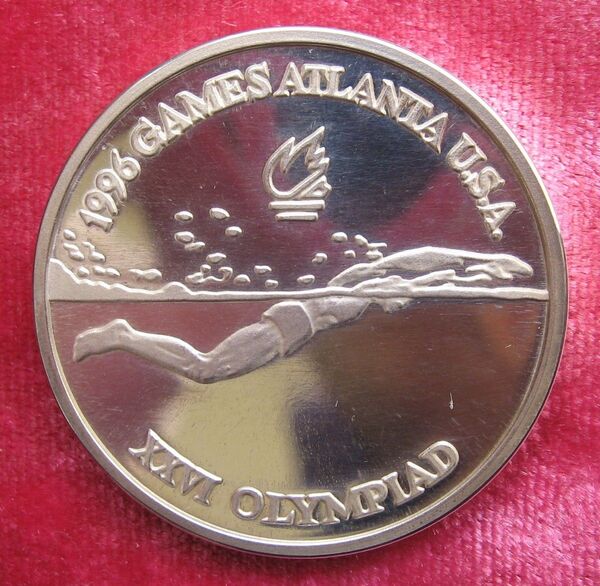 ★ ルーマニア 100レイ銀貨 アトランタオリンピック1996年