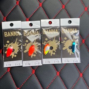 BANNA スプーン ルアー 4個セット 2.0g