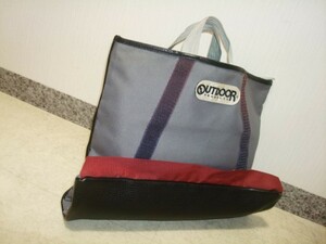 * OUTDOOR PRODUCTS Outdoor Products редкий товар текстильная застёжка 2WAY серый кожа большая сумка ручная сумочка клатч сумка 