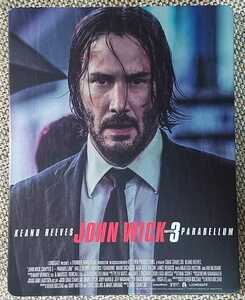 ♪キアヌ・リーヴス 主演 JOHN WICK 3 ジョン・ウィック:パラベラム オリジナルデザイン スチールブックケース♪