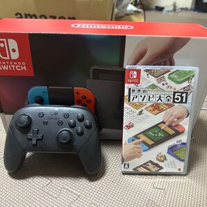 Nintendo Switch Joy-Con HAC-S-KABAA プロコントローラー+アソビ大全51セット