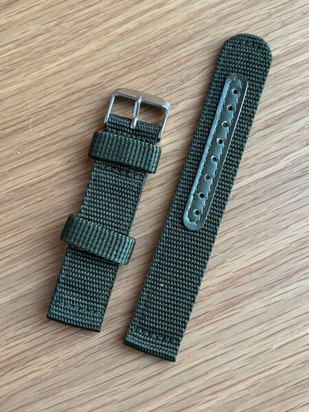 ミリタリー ナイロン ベルト 20mm カーキ色 オリーブ
