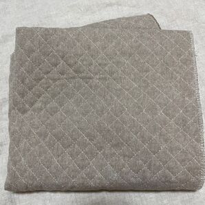 コットンリネン 綿麻 キルティング 100×47 生成り 生地 はぎれ
