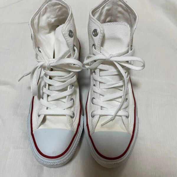 コンバース オールスター 24.5cm ALL STAR ハイカットスニーカー ホワイト 白 US6