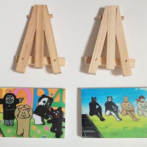 TOP4 ミニキャンバスボードコレクションキヨ レトルト 牛沢 ガッチマン