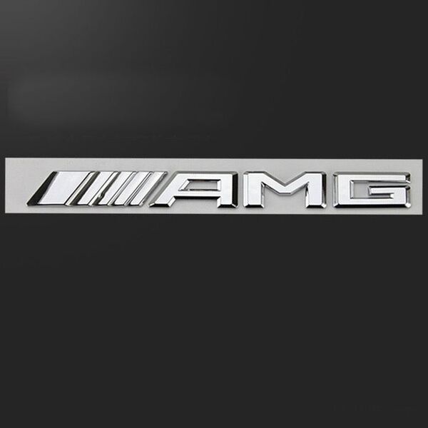 AMG メルセデスベンツ用 エンブレム ステッカー 3D立体 シルバー12